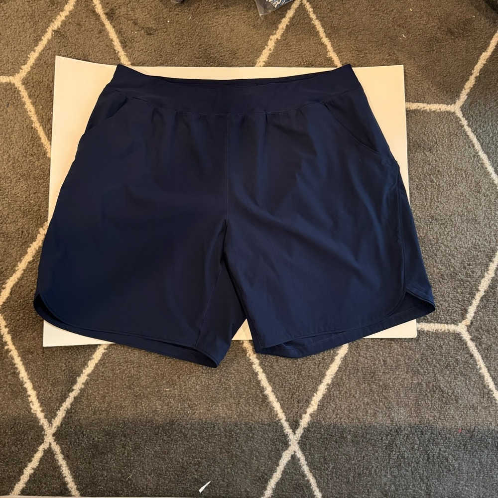 Lands' End Sz 22W Athletic Shorts Lightweight Pull On Activewear